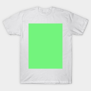 Neon Bright Green Color Solid Design T-Shirt